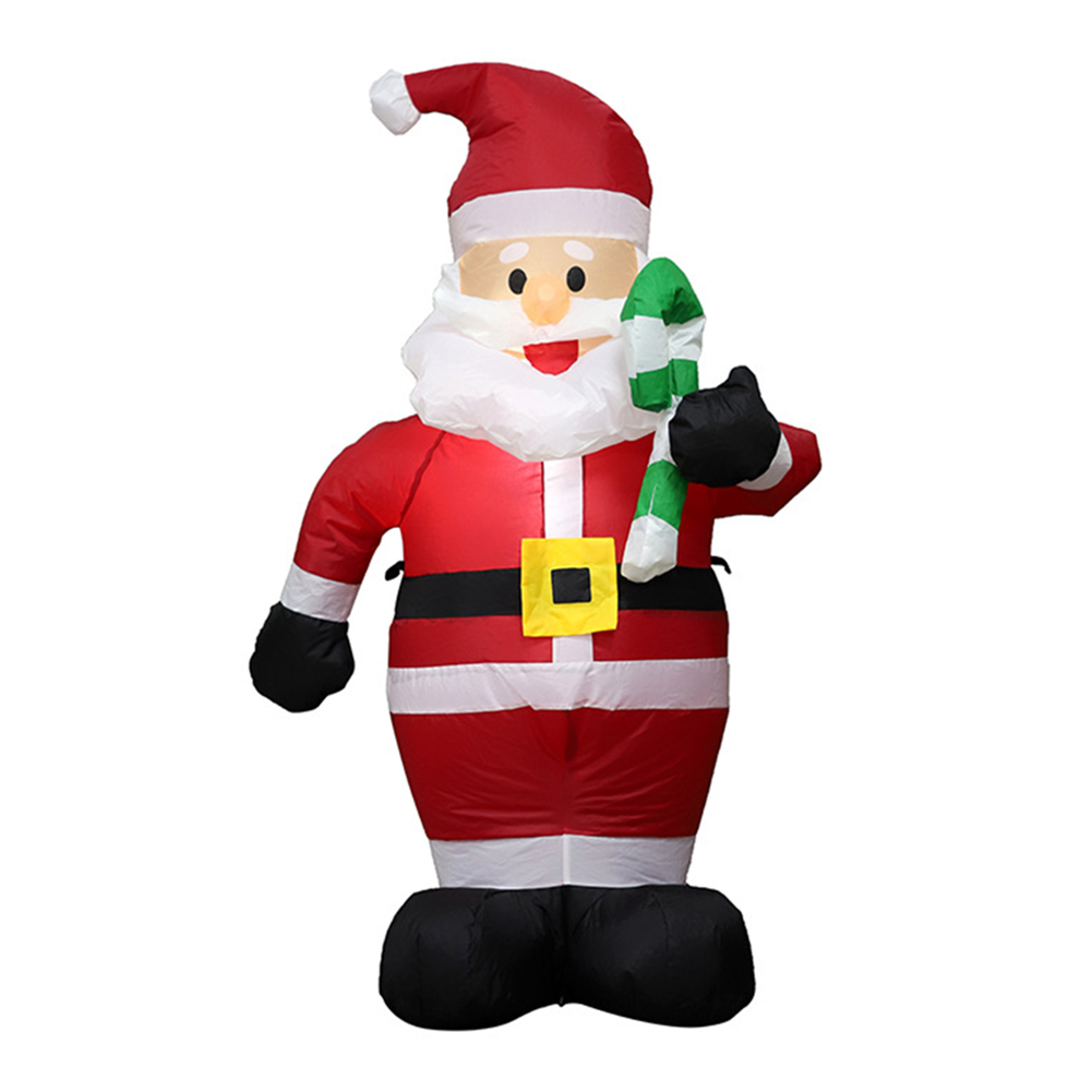 120cm 거 대 한 산타 클로스 목발 빛 풍선 장난감 크리스마스 소품 장식 크리스마스 새 해 홈 야외 정원 소품